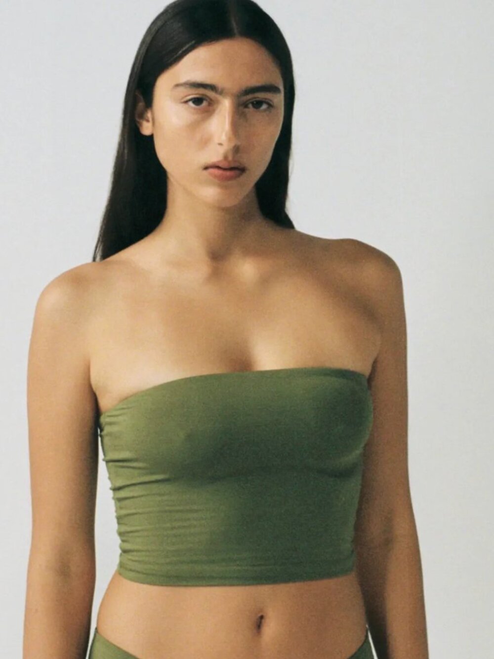 Hara the label ami bandeau top in olive